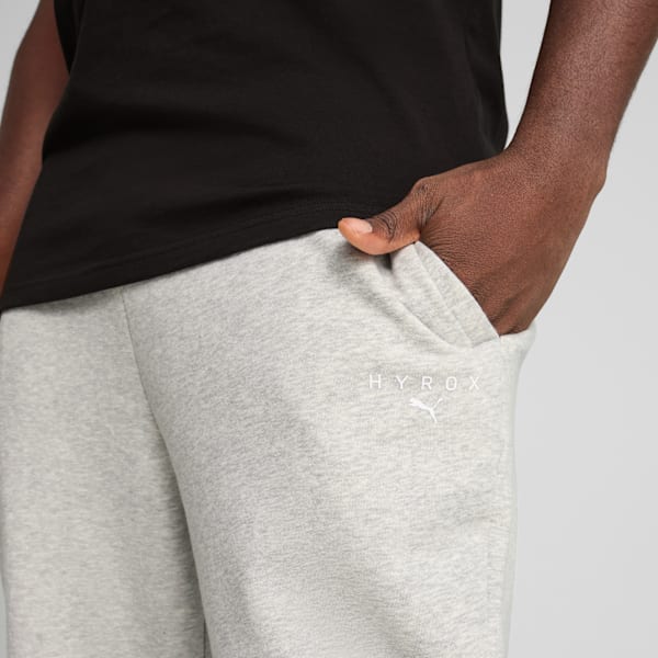 PUMA x HYROX Fleece Sweatpants Men, Light Gray Heather, extralarge-GBR