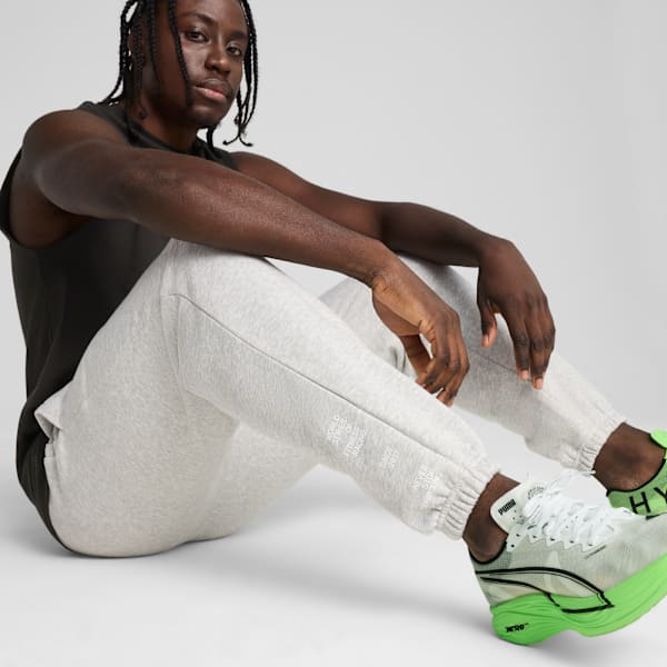 PUMA x HYROX Fleece Sweatpants Men, Light Gray Heather, extralarge-GBR