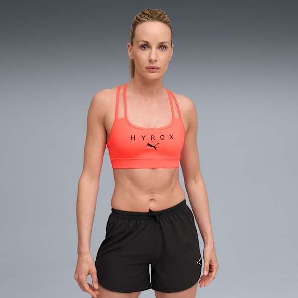 PUMA x HYROX MOVE Strappy Bra, Glowing Red, extralarge