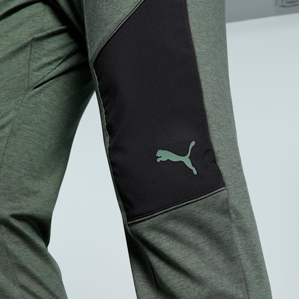 TRAIN CLOUDSPUN Men's Training Pants, Dark Olive-puma black, extralarge-IND