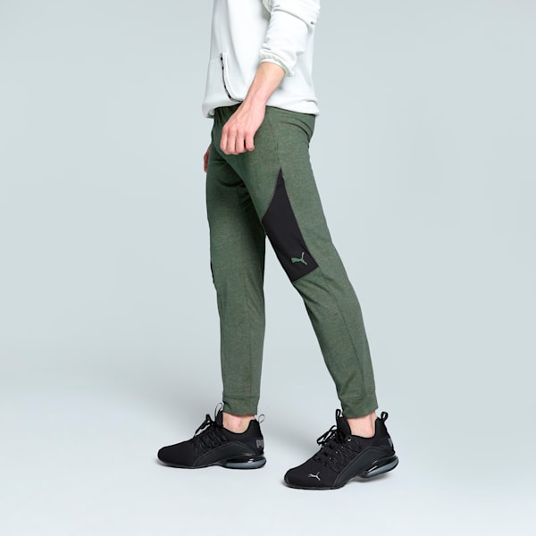 TRAIN CLOUDSPUN Men's Training Pants, Dark Olive-puma black, extralarge-IND