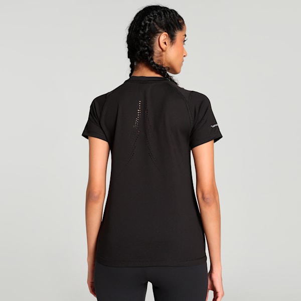 RUN Cloudspun Women's Slim Fit Running Tee, PUMA Black, extralarge-IND