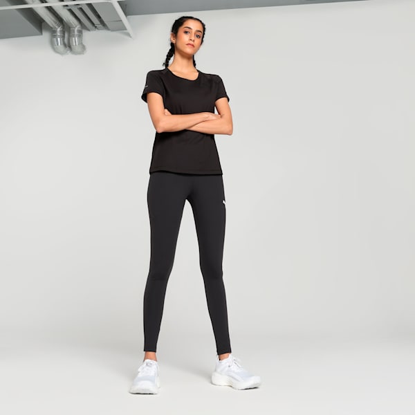RUN Cloudspun Women's Slim Fit Running Tee, PUMA Black, extralarge-IND