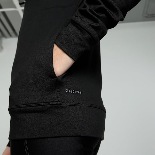 Women's Cloudspun Slim Fit Training Jacket, PUMA Black, extralarge-IND