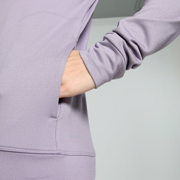 Women's Cloudspun Slim Fit Training Jacket, Pale Plum, extralarge-IND