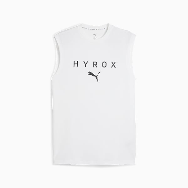 Playera sin mangas PUMA x HYROX para hombre, PUMA White, extralarge