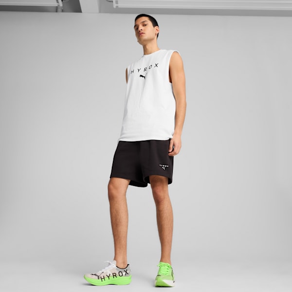 Playera sin mangas PUMA x HYROX para hombre, PUMA White, extralarge