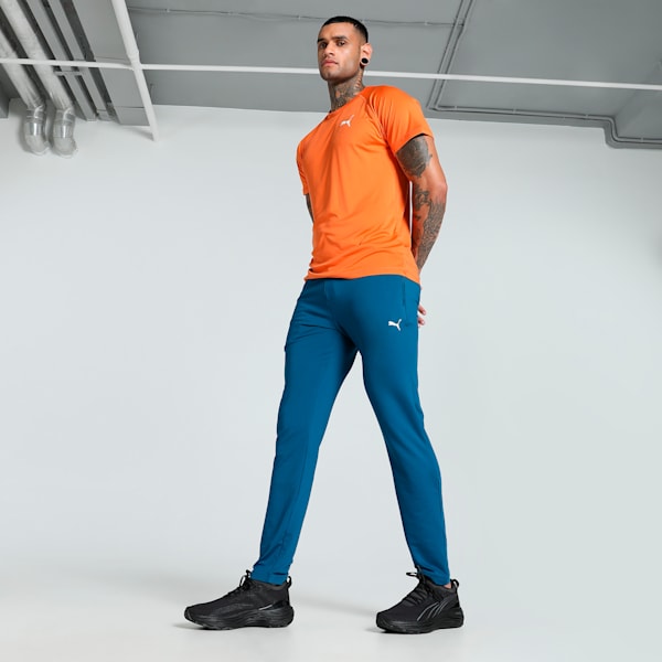 Active Men's Slim Fit Training Pants, Sailing Blue, extralarge-IND