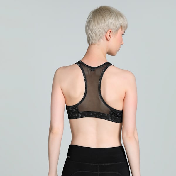 4KEEPS Women's Training Sports Bra, PUMA Black-Skin AOP, extralarge-IND