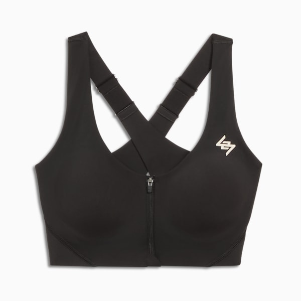Sujetador con cierre PUMA x REPRESENT para mujer, PUMA Black, extralarge