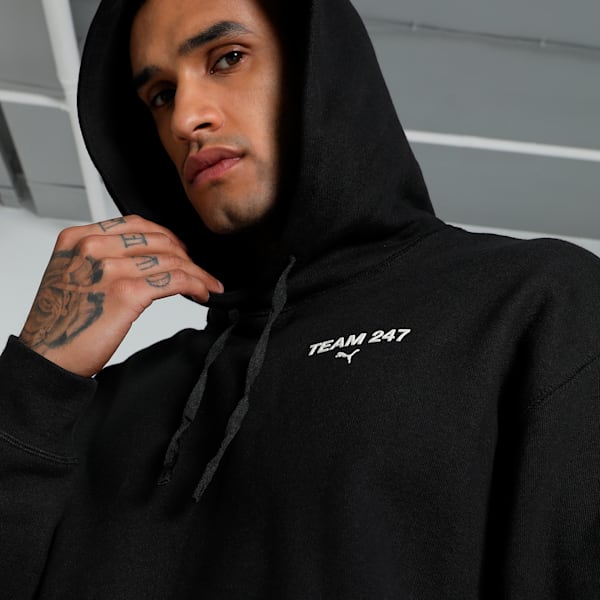PUMA x REPRESENT 247 Men's Relaxed Fit Hoodie, PUMA Black, extralarge-IND