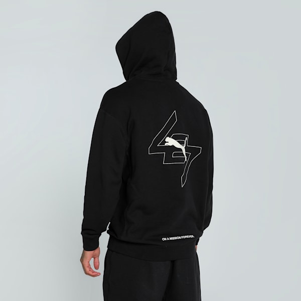PUMA x REPRESENT 247 Men's Relaxed Fit Hoodie, PUMA Black, extralarge-IND