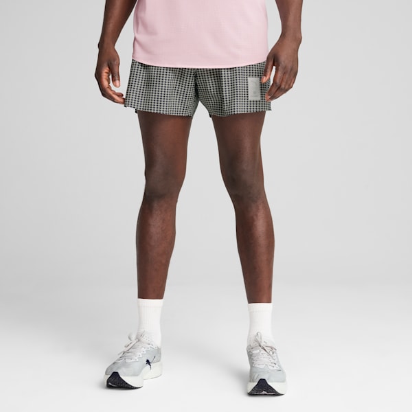 メンズ ランニング PUMA x SAYSKY ショーツ AOP, New Navy-Desert Dust, extralarge-JPN