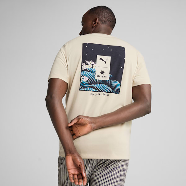 ユニセックス ランニング PUMA x SAYSKY 半袖 Tシャツ, Desert Dust, extralarge-JPN