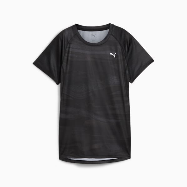 ウィメンズ ランニング ラン ヴェロシティ AOP 半袖 Tシャツ, PUMA Black, extralarge-JPN