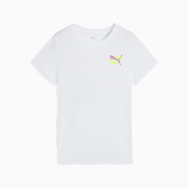 ウィメンズ グラフィック ランニング イラストレーション 半袖 Tシャツ, PUMA White, extralarge-JPN
