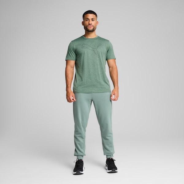 メンズ トレーニング TAD エッセンシャル ヘザー キャット 半袖 Tシャツ, Green Moon Heather, extralarge-JPN