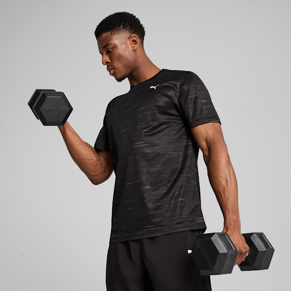 メンズ トレーニング TAD エッセンシャル AOP 半袖 Tシャツ, PUMA Black, extralarge-JPN