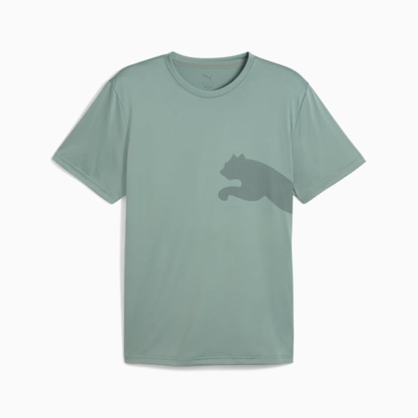 メンズ トレーニング TAD ビッグ ロゴ 半袖 Tシャツ, Green Moon, extralarge-JPN