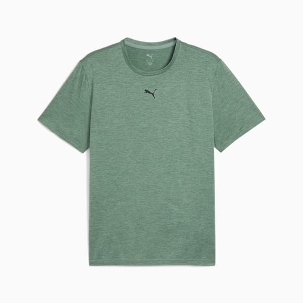 メンズ トレーニング TAD エッセンシャル ヘザー キャット 半袖 Tシャツ, Green Moon Heather, extralarge-JPN