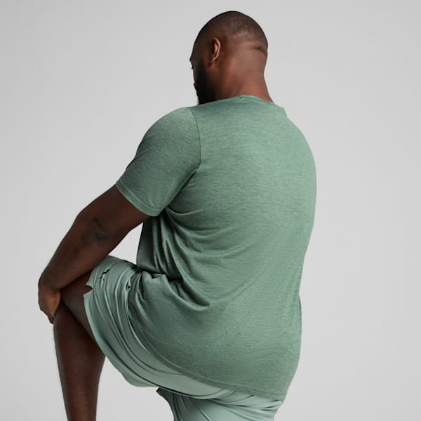 メンズ トレーニング TAD エッセンシャル ヘザー キャット 半袖 Tシャツ, Green Moon Heather, extralarge-JPN
