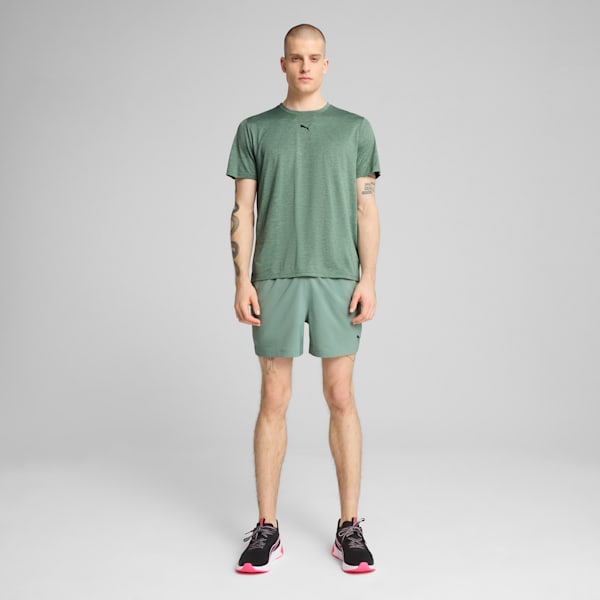 メンズ トレーニング TAD エッセンシャル ヘザー キャット 半袖 Tシャツ, Green Moon Heather, extralarge-JPN