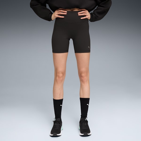Cloudspun Women's Training Biker Shorts, PUMA Black, extralarge