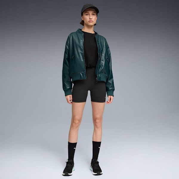 Cloudspun Women's Training Biker Shorts, PUMA Black, extralarge