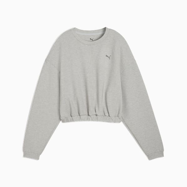 CLOUDSPUN Training Crew Women, Light Gray Heather, extralarge-GBR