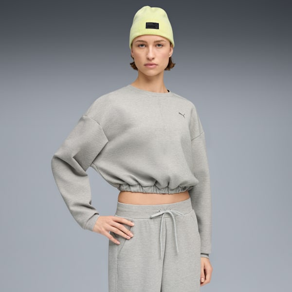 CLOUDSPUN Training Crew Women, Light Gray Heather, extralarge-GBR