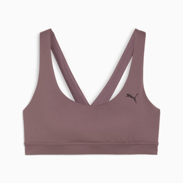 Cloudspun Ultra Soft Women's Mid Impact Sports Bra, Raisin, extralarge