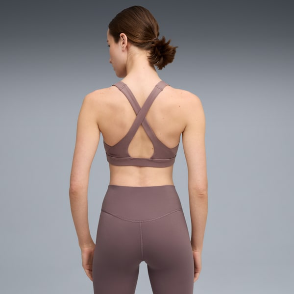 Cloudspun Ultra Soft Women's Mid Impact Sports Bra, Raisin, extralarge