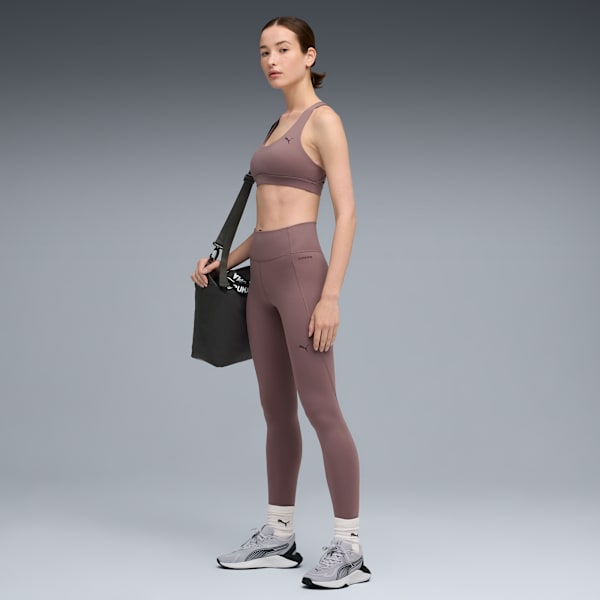 Cloudspun Ultra Soft Women's Mid Impact Sports Bra, Raisin, extralarge