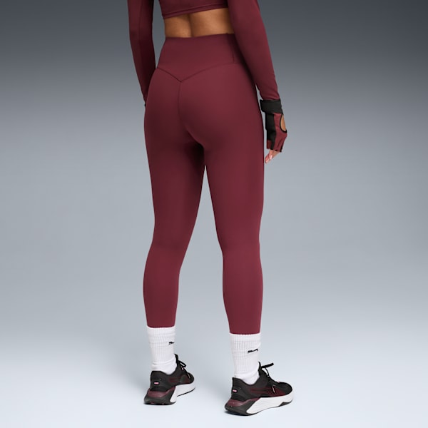 SHAPELUXE High-Waist Training Tights Women, Ruby Shimmer, extralarge