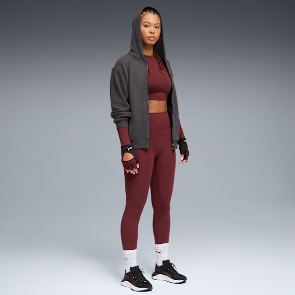 Shapeluxe Women's High-Waist, 7/8 Training Tights, Ruby Shimmer, extralarge