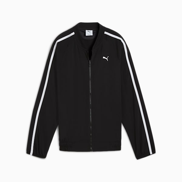 FLORAL RIBBON Woven Full Zip Women, PUMA Black, extralarge