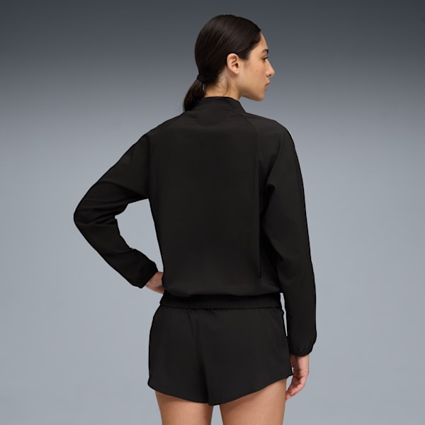 FLORAL RIBBON Woven Full Zip Women, PUMA Black, extralarge