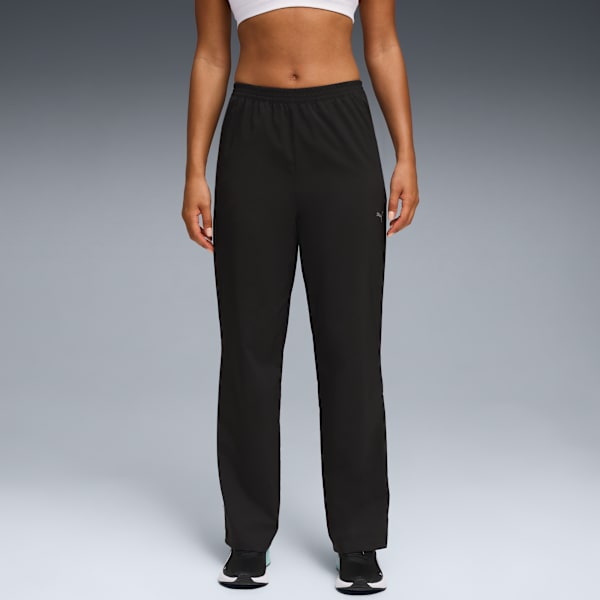 High-Waist Athleisure Pants Women, PUMA Black, extralarge-GBR