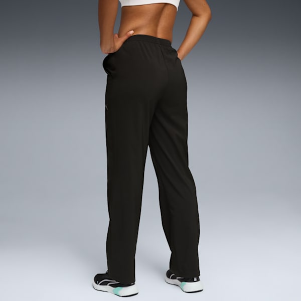 High-Waist Athleisure Pants Women, PUMA Black, extralarge-GBR