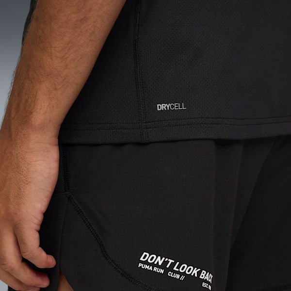 M Run Club Graphic Mesh Tee Men, PUMA Black, extralarge