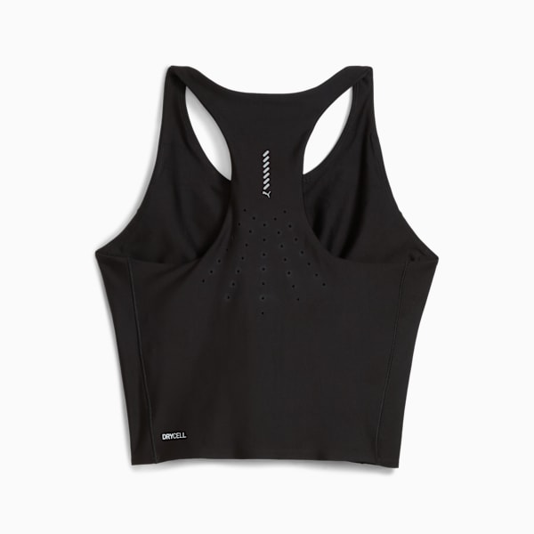 Crop top de running RACEDAY ULTRAFORM para mujer, PUMA Black, extralarge