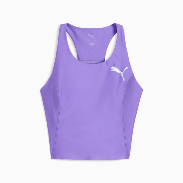 Crop top de running RACEDAY ULTRAFORM para mujer, Dark Amethyst, extralarge