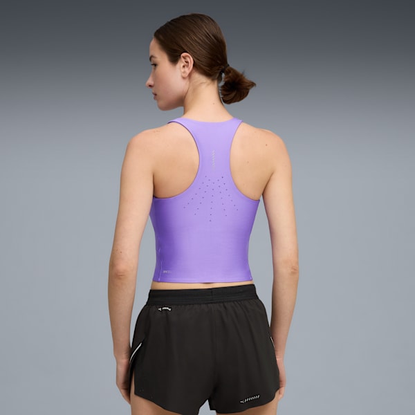 Crop top de running RACEDAY ULTRAFORM para mujer, Dark Amethyst, extralarge