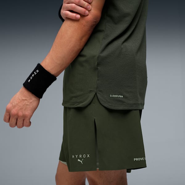 PUMA X HYROX Men Cloudspun Thermo Training T-shirt, Dark Olive, extralarge-IND