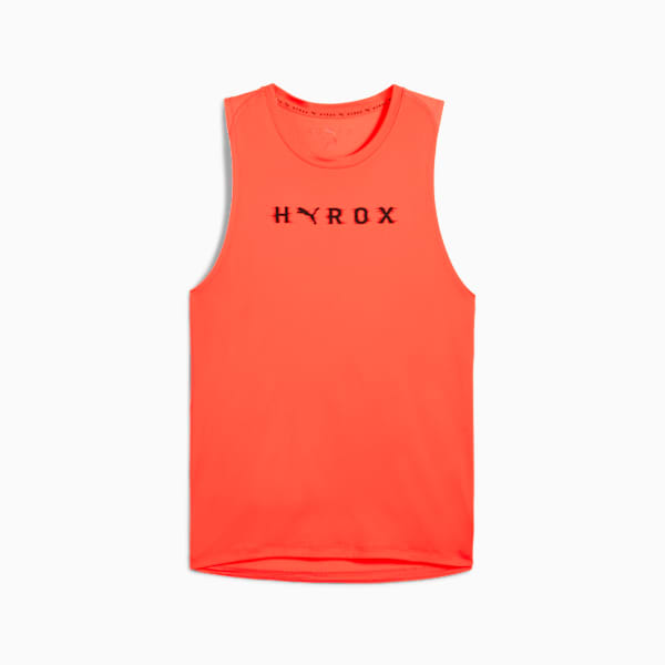 HYROX Cloudspun Men's Regular Fit Training Tank, Glowing Red, extralarge-IND