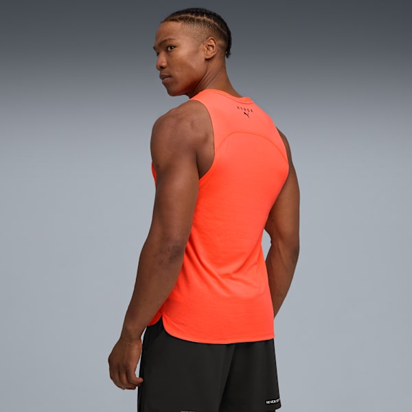 HYROX Cloudspun Men's Regular Fit Training Tank, Glowing Red, extralarge-IND