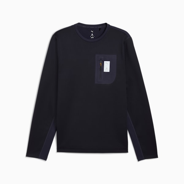 M PUMA X SAYSKY BRUSHED LS, New Navy, extralarge