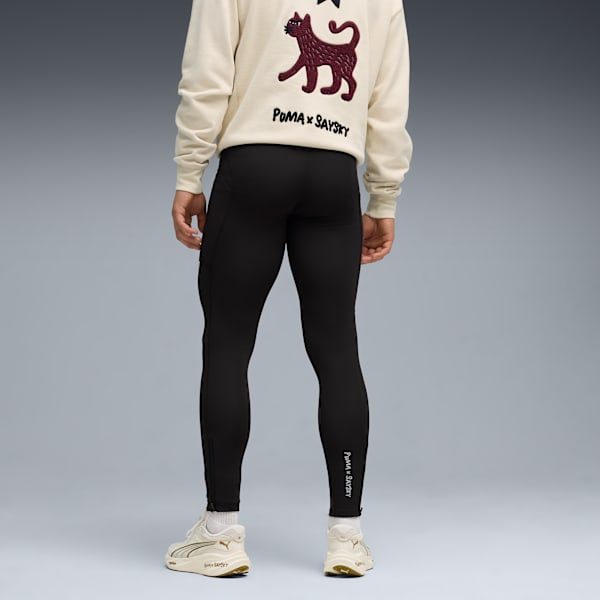 M PUMA X SAYSKY FLEECE TIGHT, PUMA Black, extralarge
