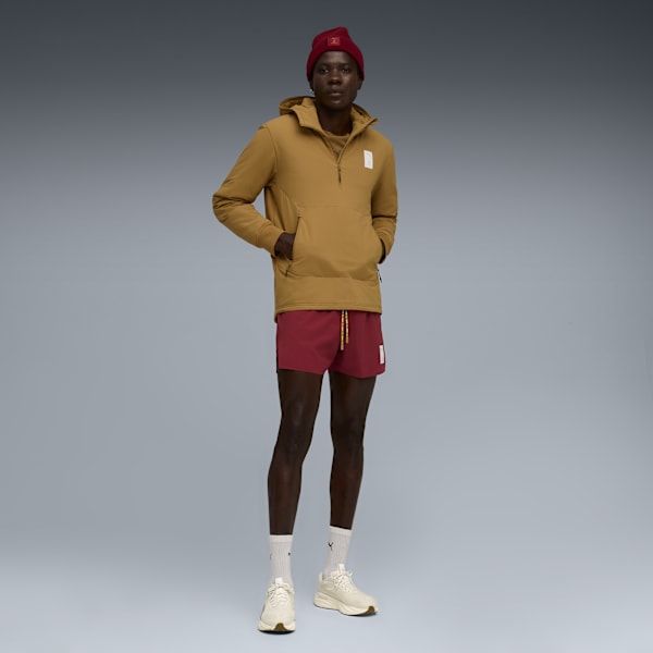 Chamarra de running tipo suéter PUMA x SAYSKY que absorbe la humedad, Honey Butter, extralarge