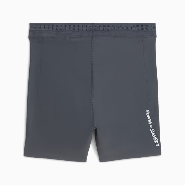 Collant court de course à pied à évacuation d'humidité PUMA x SAYSKY pour femme, Dusky Gray, extralarge